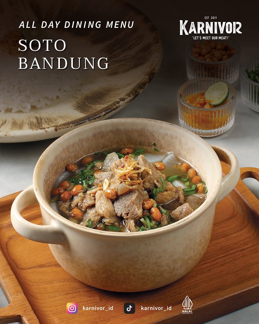 Soto Bandung + Nasi Karnivor